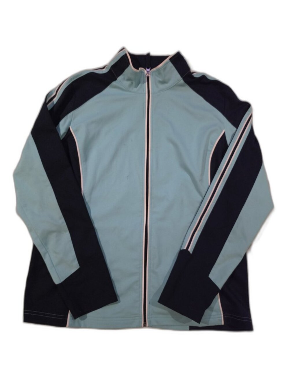 3/$20 Made for Life Track Jacket Women's L Full Zip Colorblock